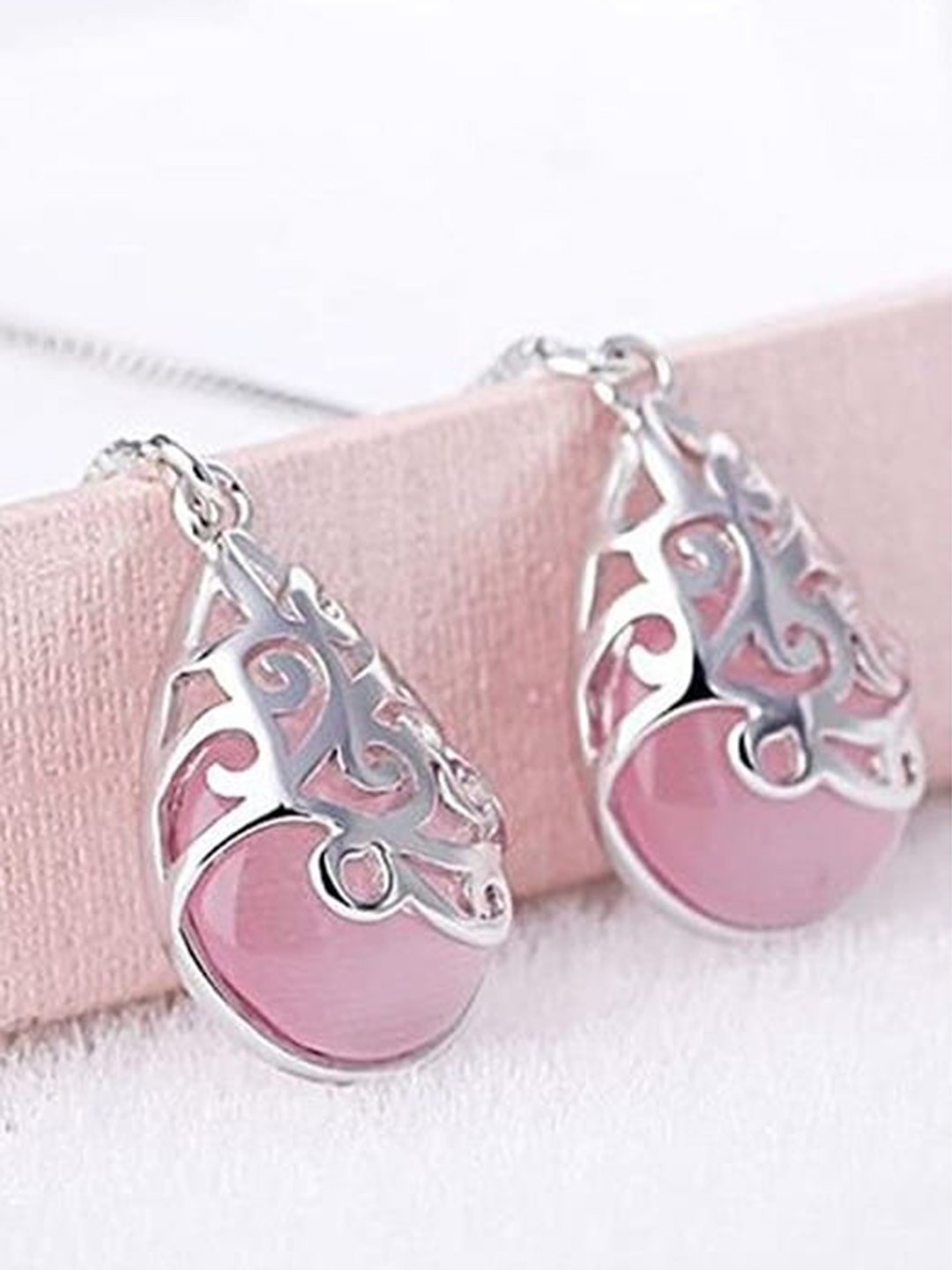 

EL REGALO Contemporary Drop Earrings, Silver