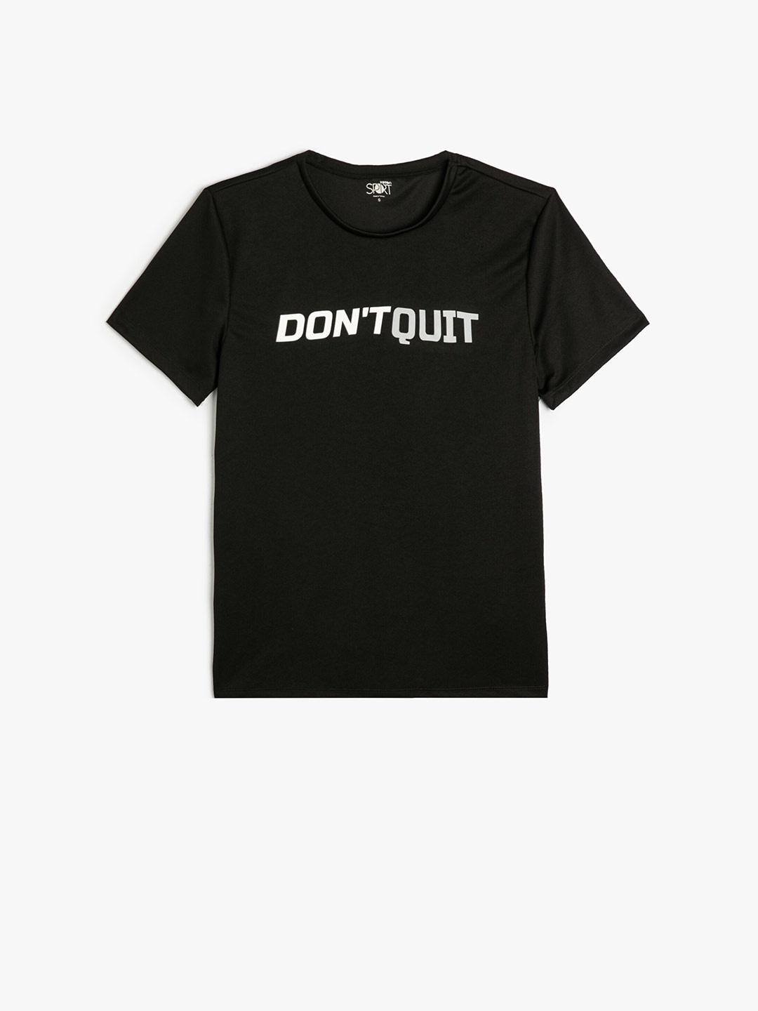 

Koton Typography Printed Round Neck T-shirt, Black