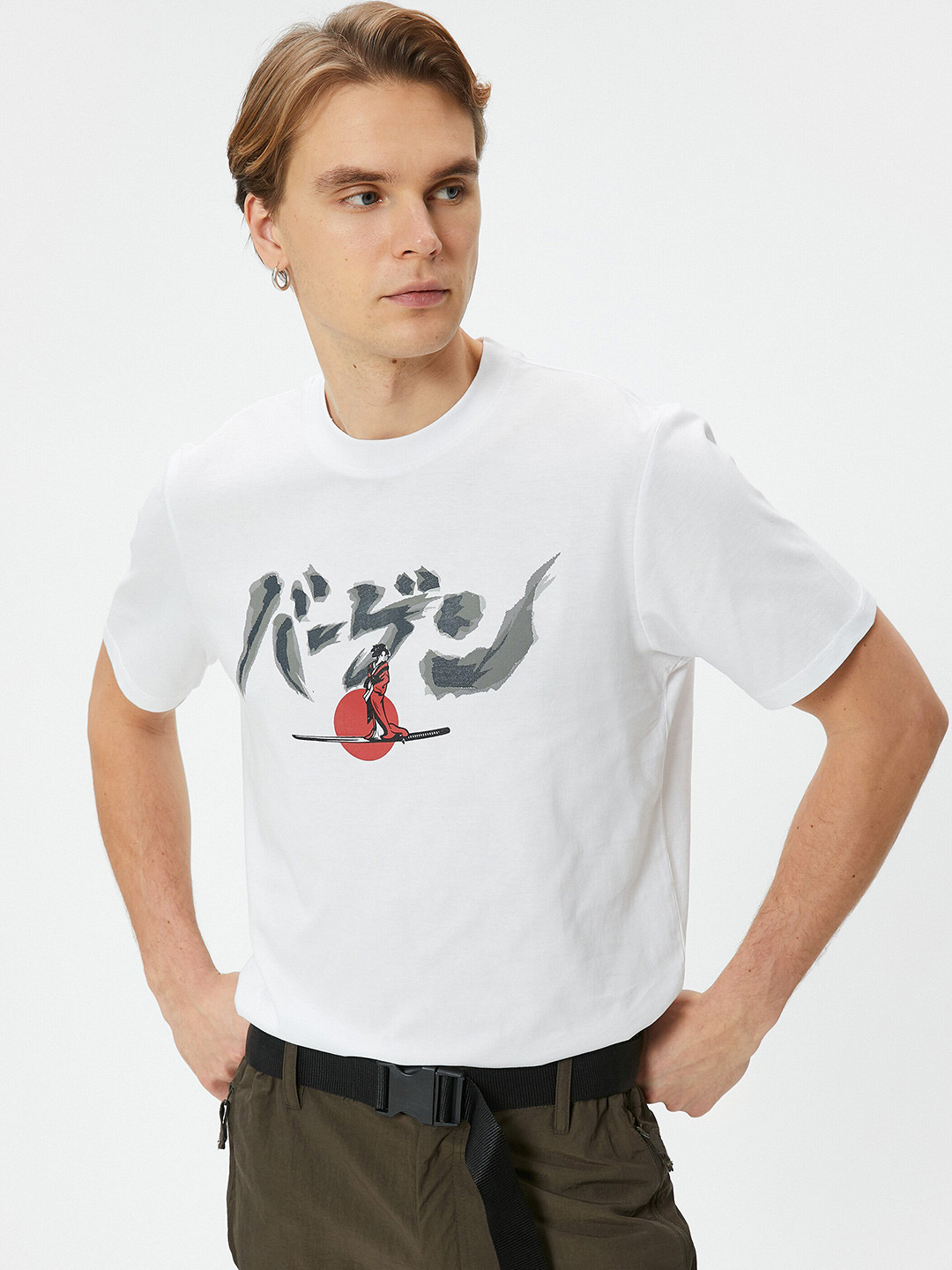 

Koton Typography Printed Round Neck T-shirt, White