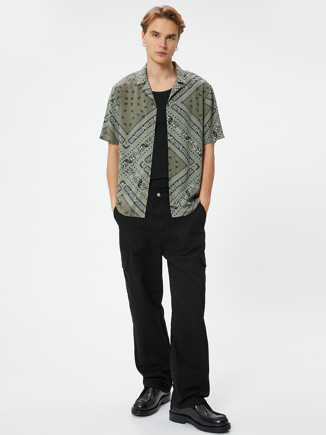 

Koton Abstract Printed Casual Shirt, Khaki