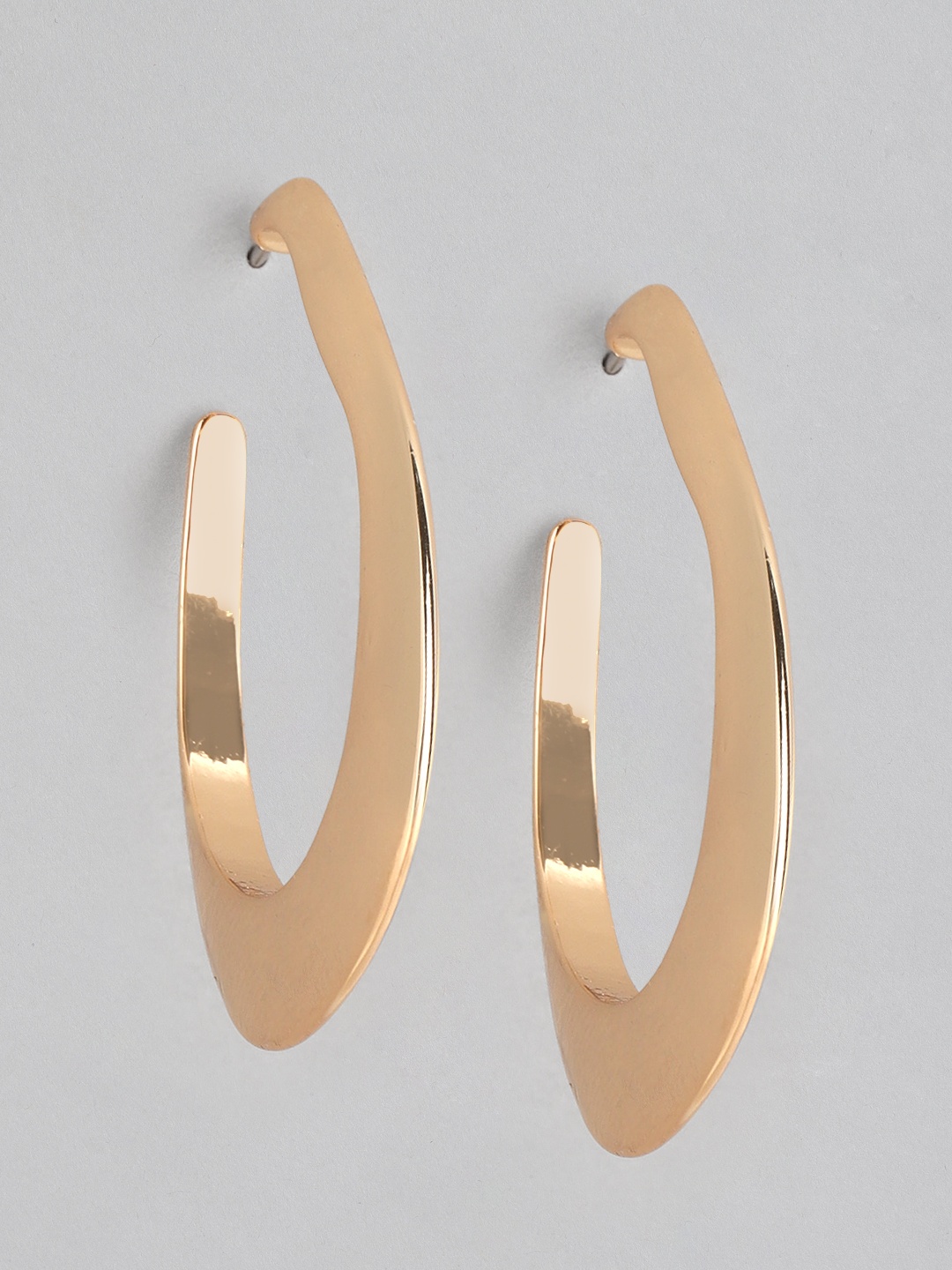 

Forever New Women Gold-Plated Circular Half Hoop Earrings