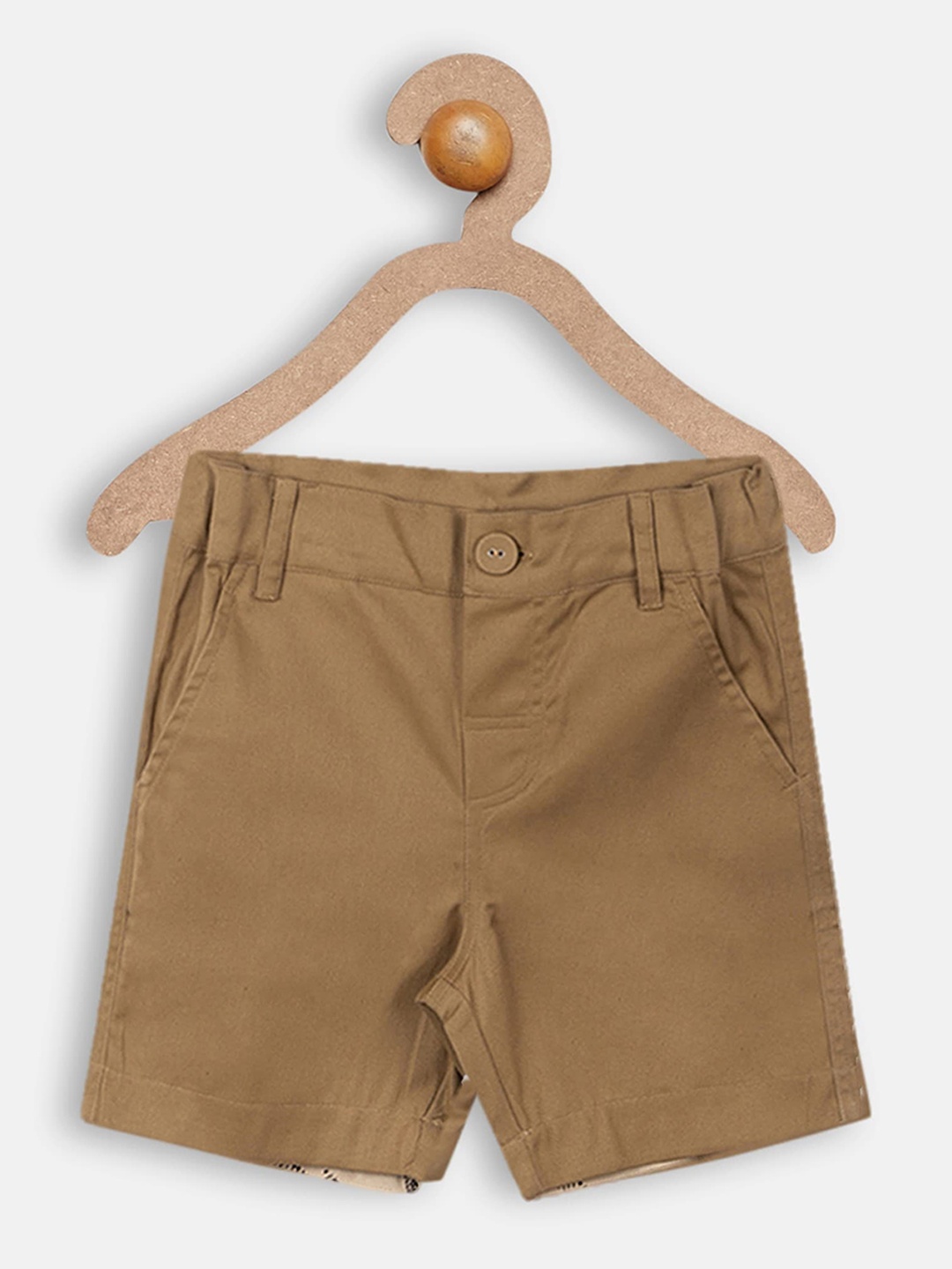 

charkhee Boys Pure Cotton Shorts, Brown