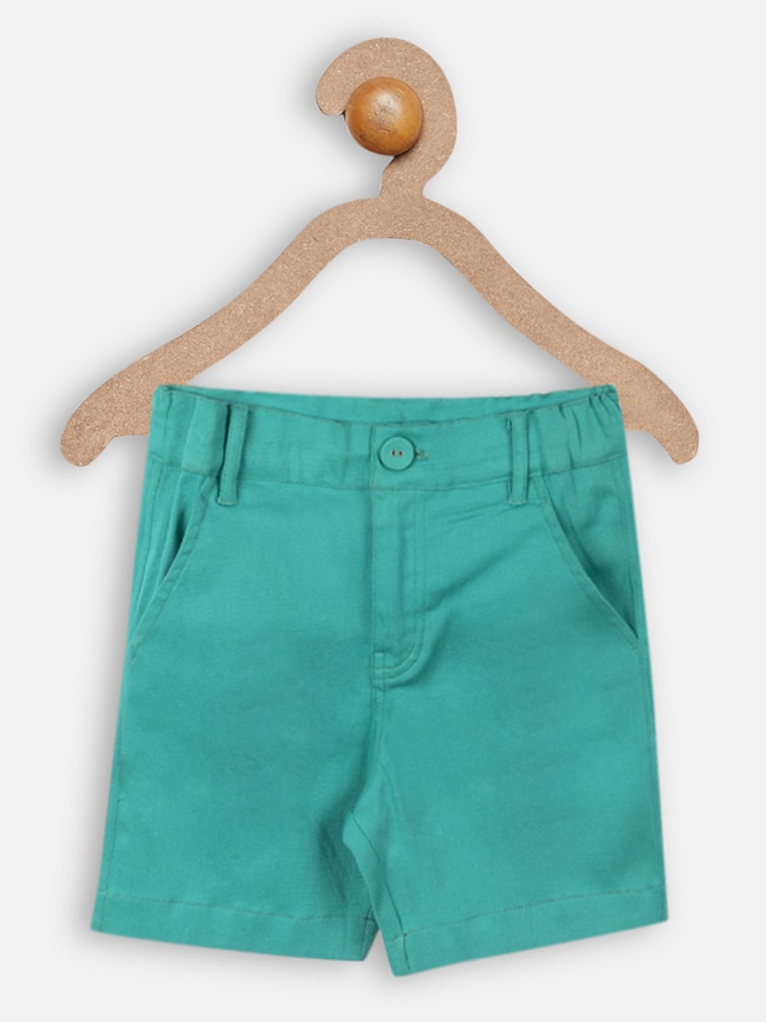 

charkhee Boys Pure Cotton Shorts, Green