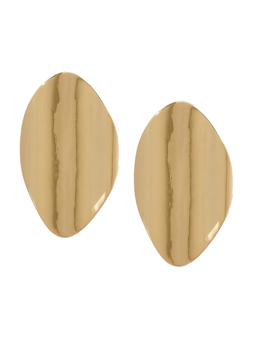 

Forever New Gold Plated Leaf Shaped Stud Earrings