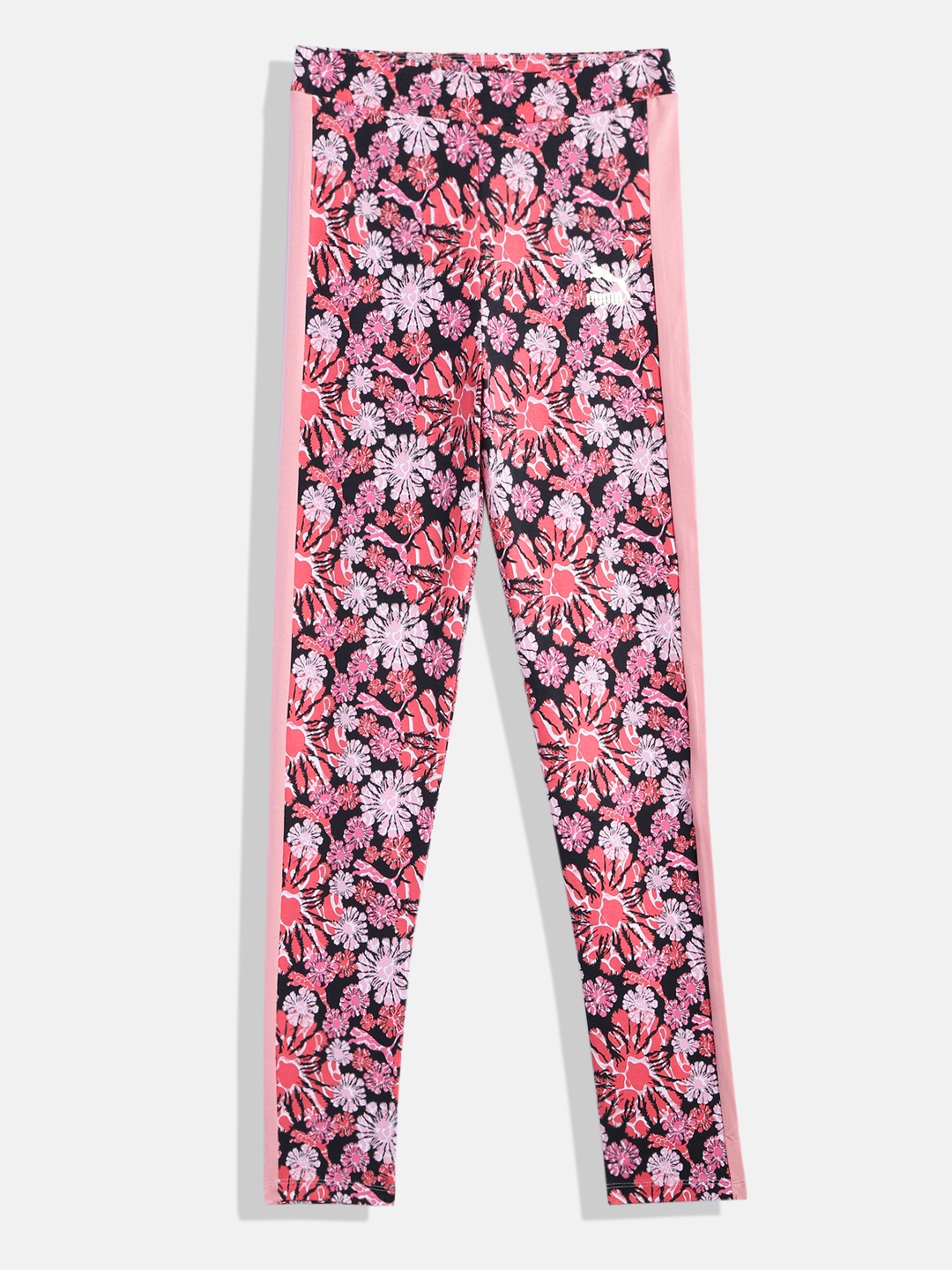 

Puma Girls T7 Floral Printed Leggings, Pink