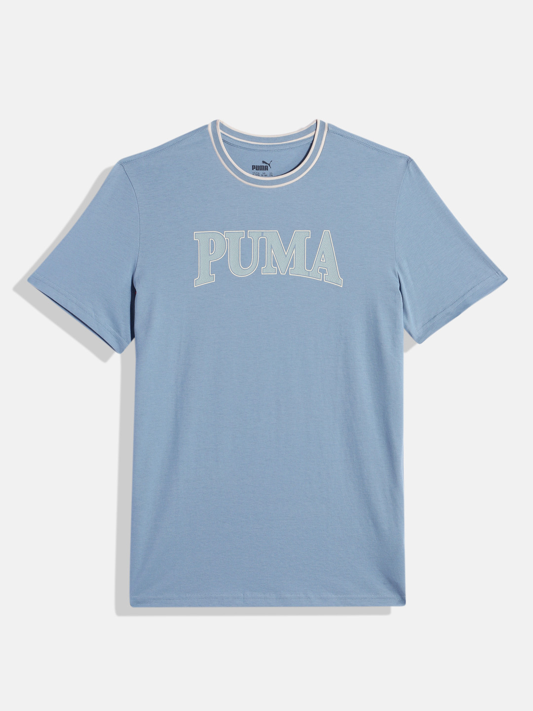 

Puma Boys Squad Youth Brand Logo Print Pure Cotton T-shirt, Blue