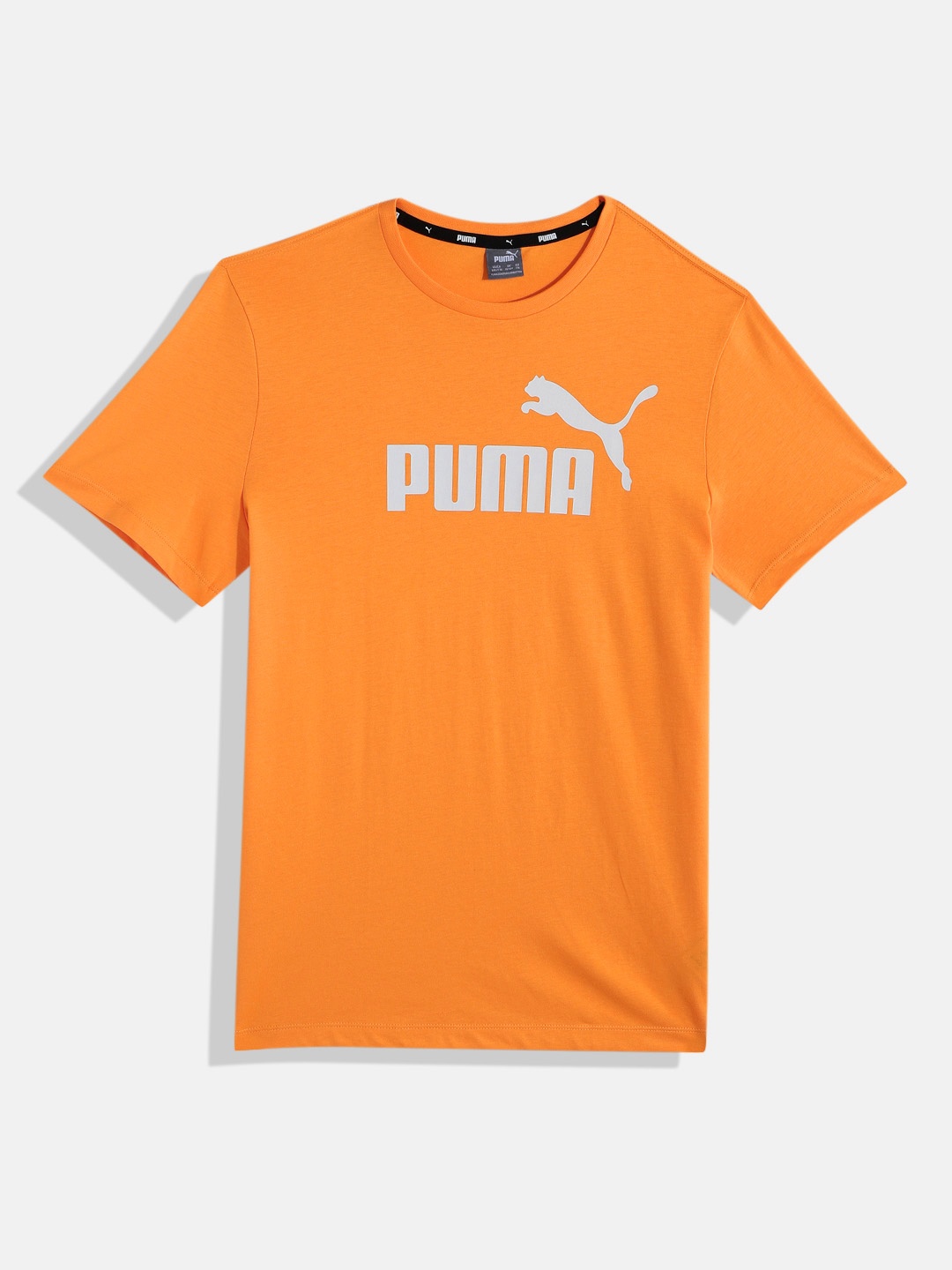 

Puma Boys Youth Brand Logo Print Knitted Pure Cotton T-shirt, Orange