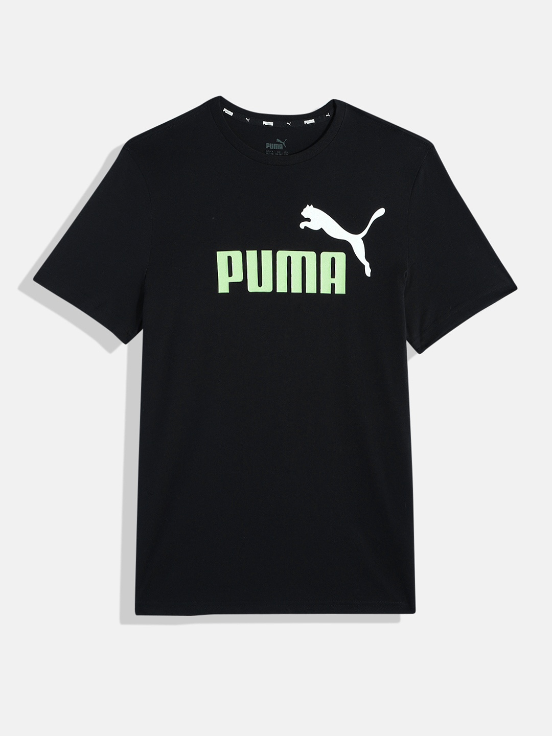 

Puma Boys Brand Logo Print Knitted Pure Cotton T-shirt, Black
