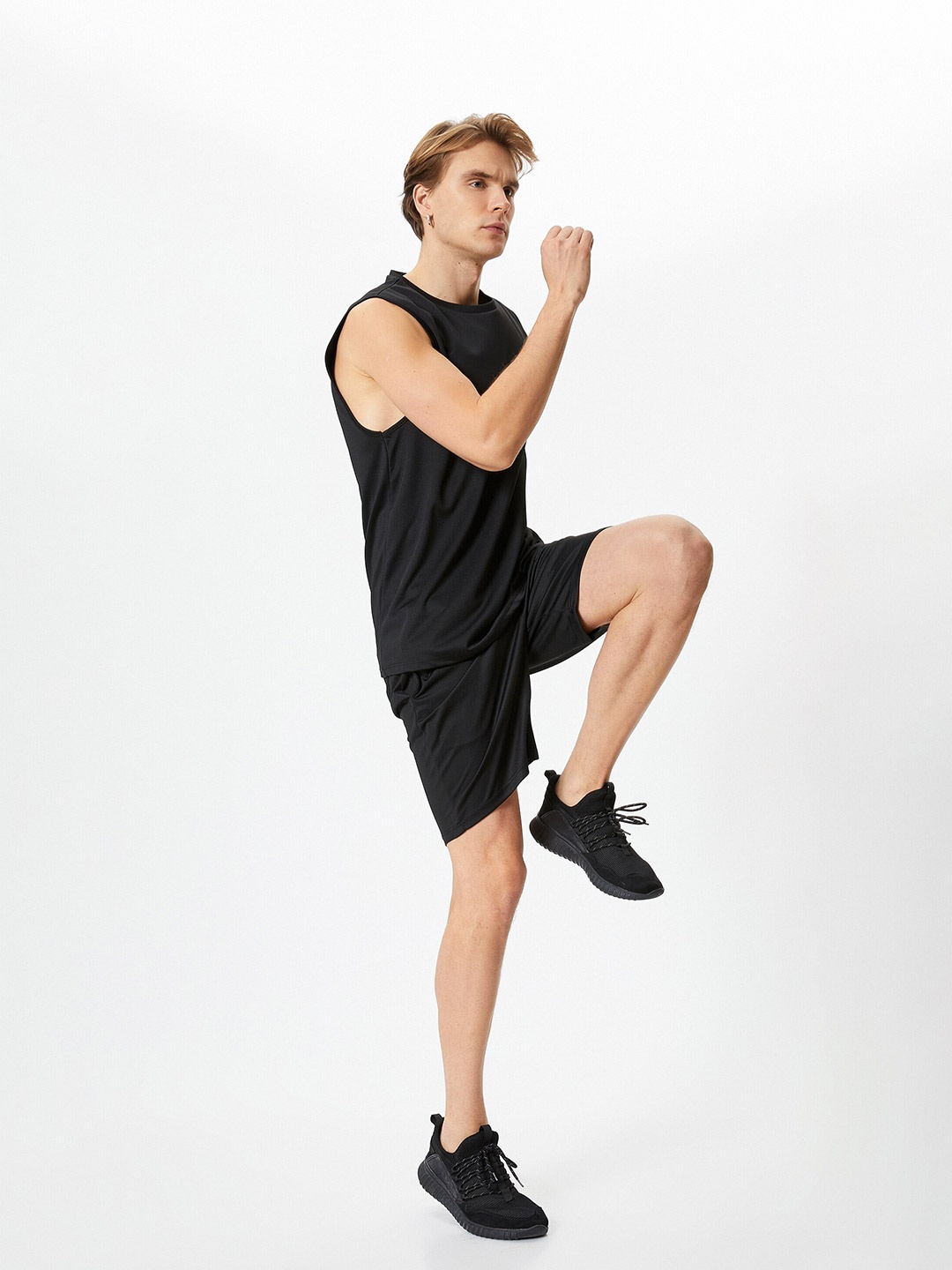 

Koton Round Neck Regular Fit T-shirt, Black