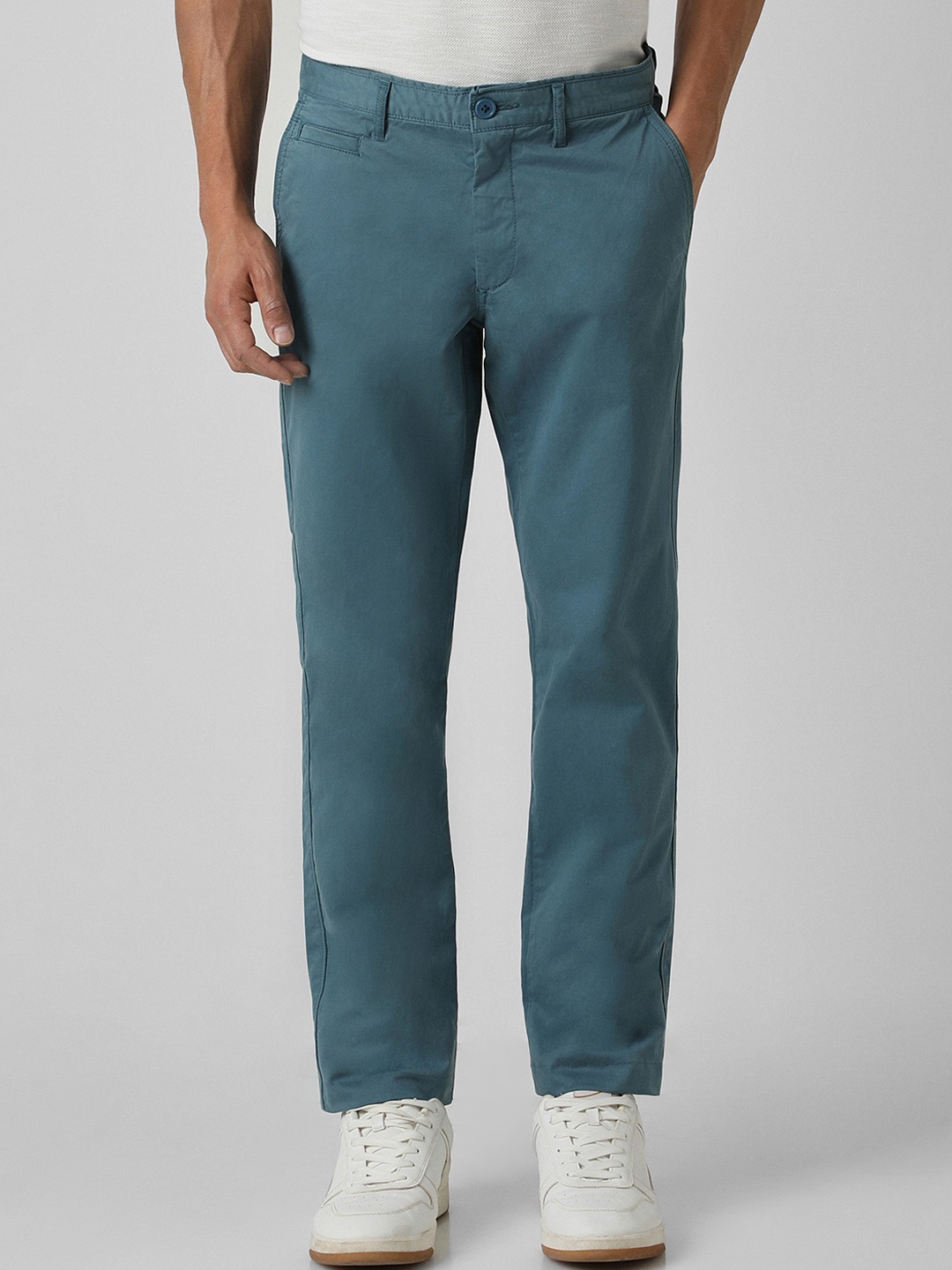 

Van Heusen Sport Men Mid-Rise Regular Trousers, Green