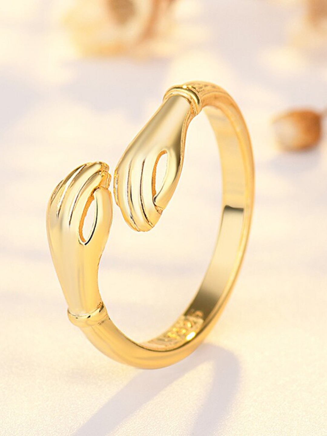 

RARE1STUDIO Gold Plated Finger Ring