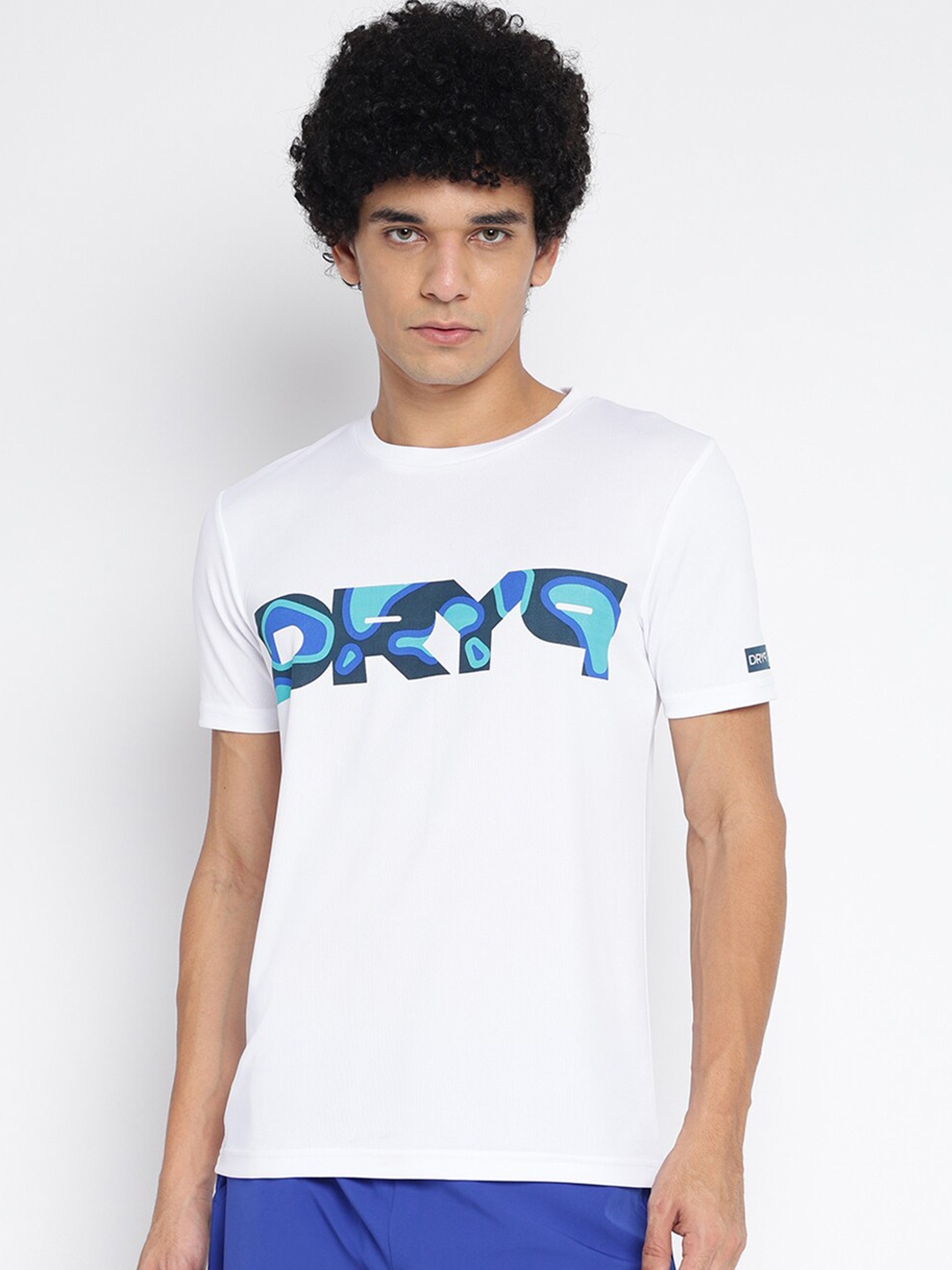 

DRYP EVOLUT Typography Printed Round Neck Short Sleeves T-shirt, White