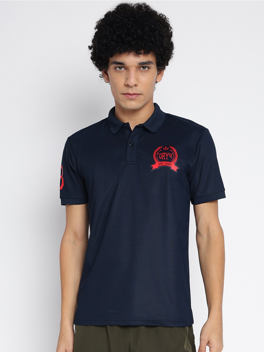 

DRYP EVOLUT Polo Collar Short Sleeves Casual T-shirt, Blue