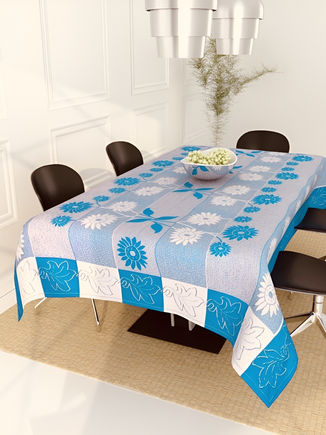 

BIGGER FISH Blue Cotton 6 Seater Table Cover