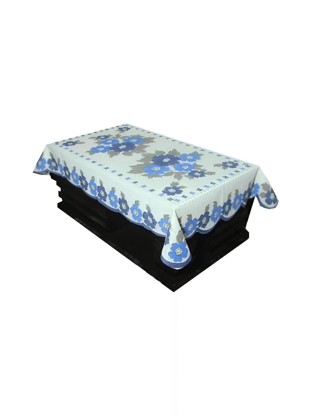 

BIGGER FISH Blue Cotton 4-Seater Table Cover