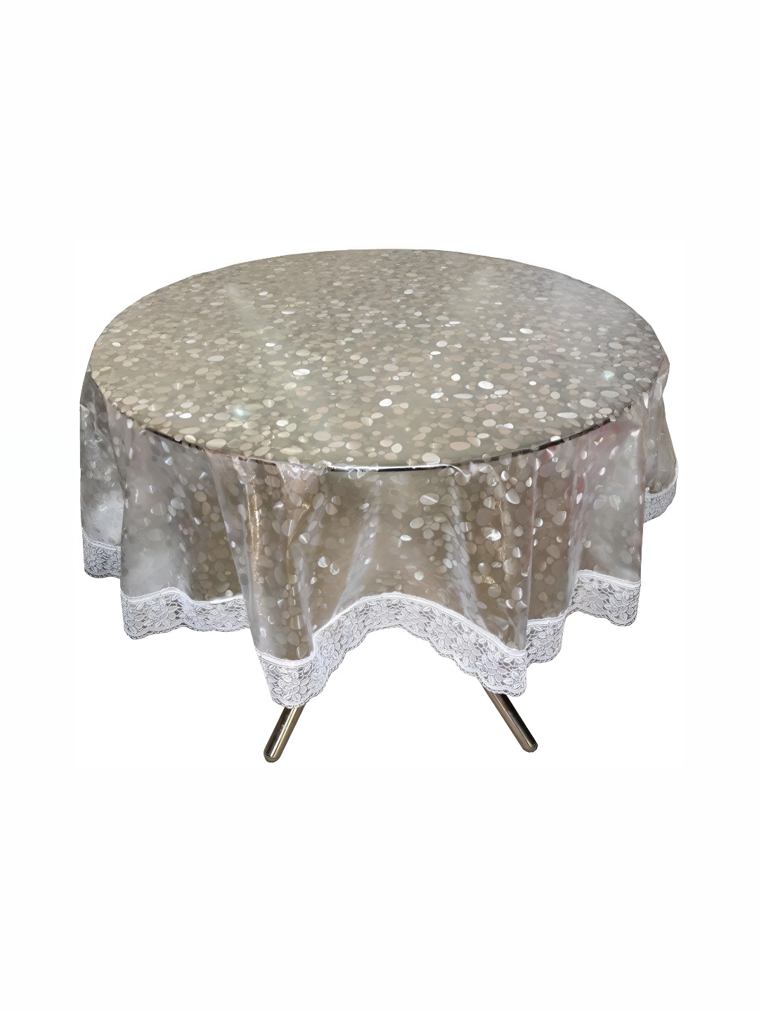 

BIGGER FISH Silver-Toned Cotton 4-Seater Table Cover