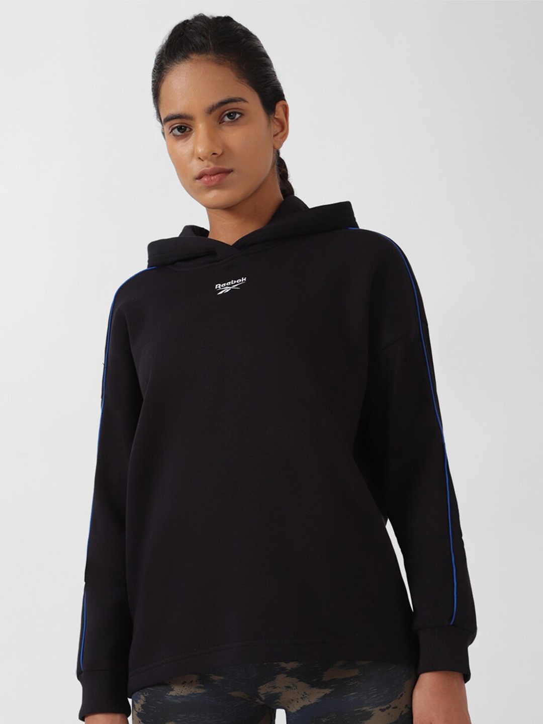 

Reebok Hooded Training Sweatshirt, Black