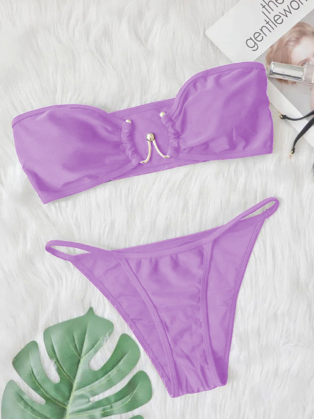 

FIMBUL Non-Padded Lingerie Set, Lavender