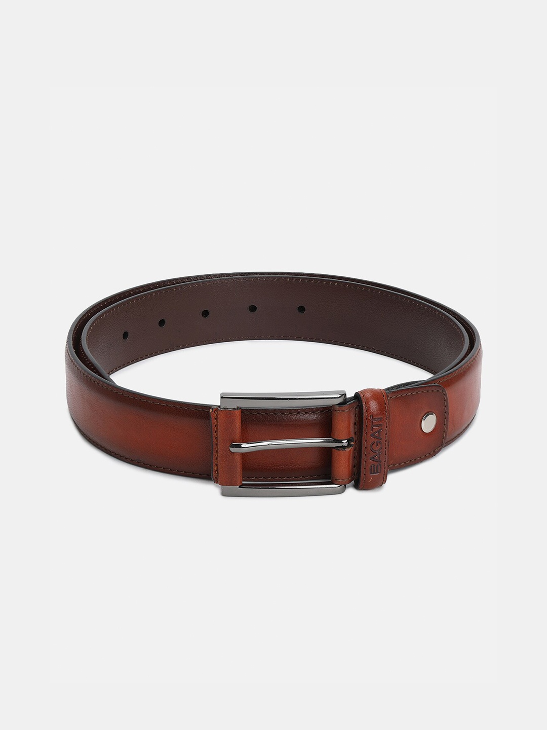 

BAGATT Parma Men Leather Belt, Brown