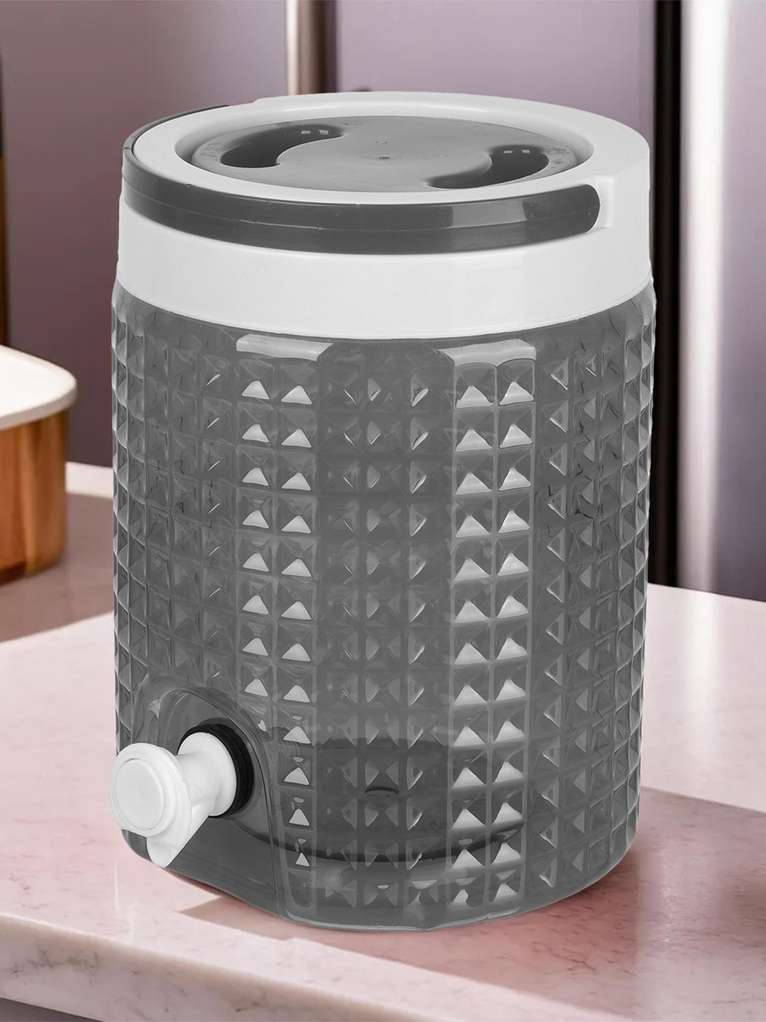 

Kuber Industries Black & White 2 Pieces Travelling Water Camper Jug 4.5 l