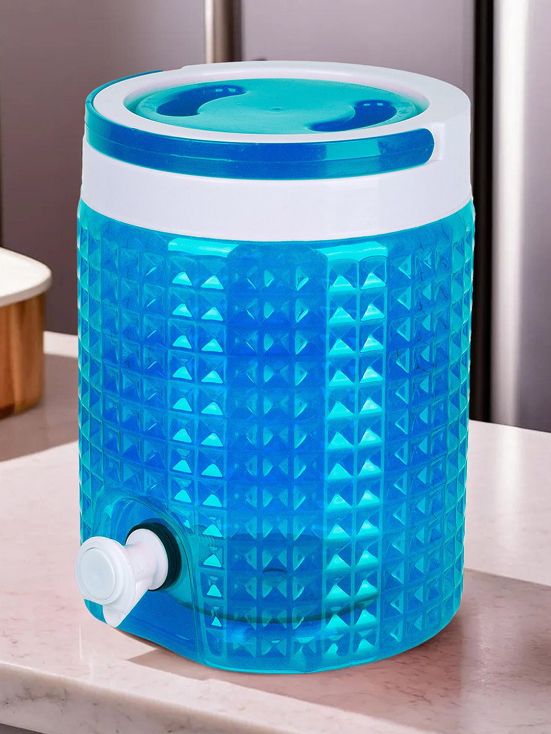 

Kuber Industries & White 2 Pieces Travelling Water Camper Jug 4.5 l, Blue