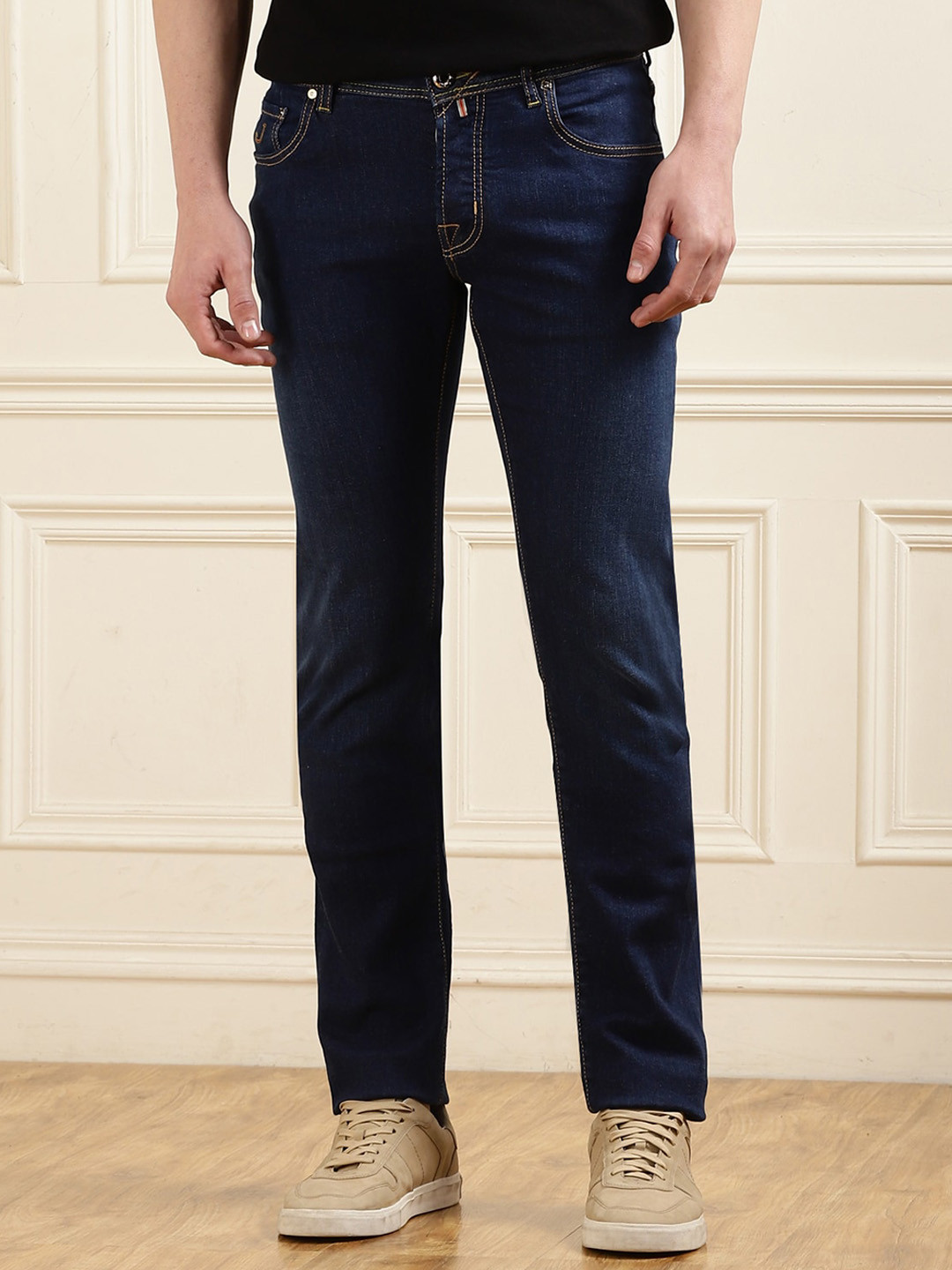 

Jacob Cohen Men Slim Fit Clean Look Cotton Jeans, Navy blue