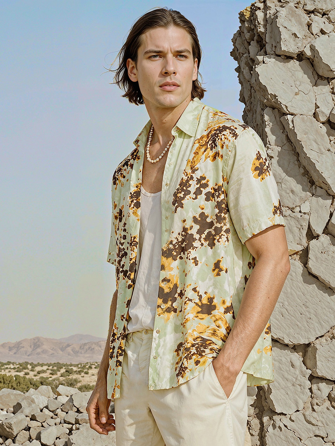 

H&M Patterned Resort Shirt, Multi