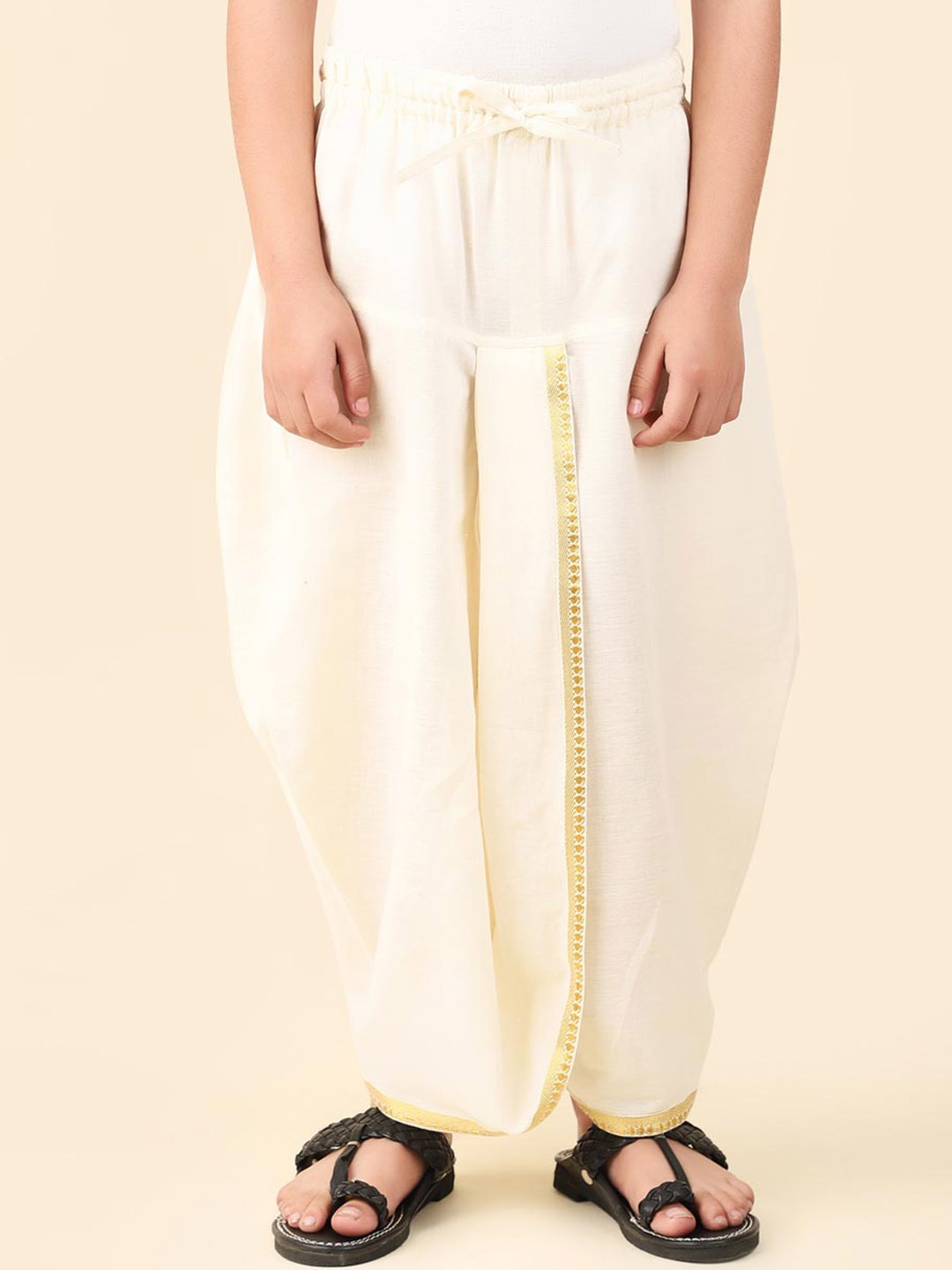 

Fabindia Boys Ankle Length Dhoti Pant, Off white