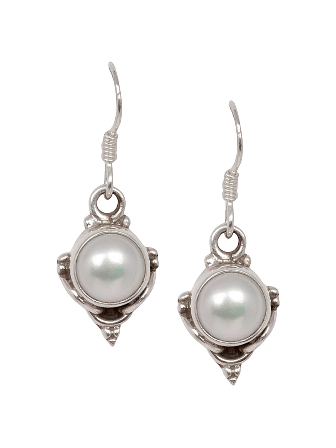 

Silverwala 925 Silver Beads Drop Earrings