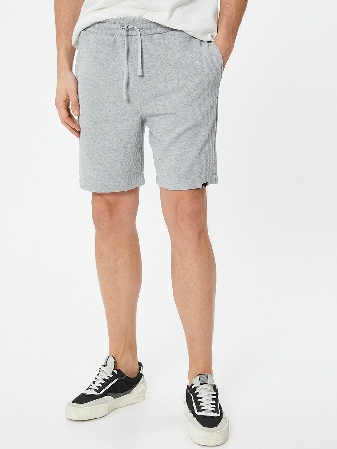 

Koton Men Mid-Rise Regular Shorts, Grey