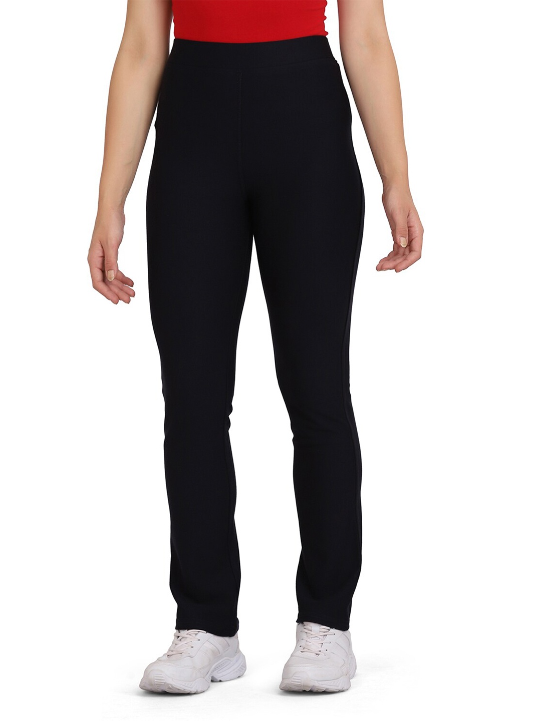 

SPIFFY Women Mid-Rise Jeggings, Black