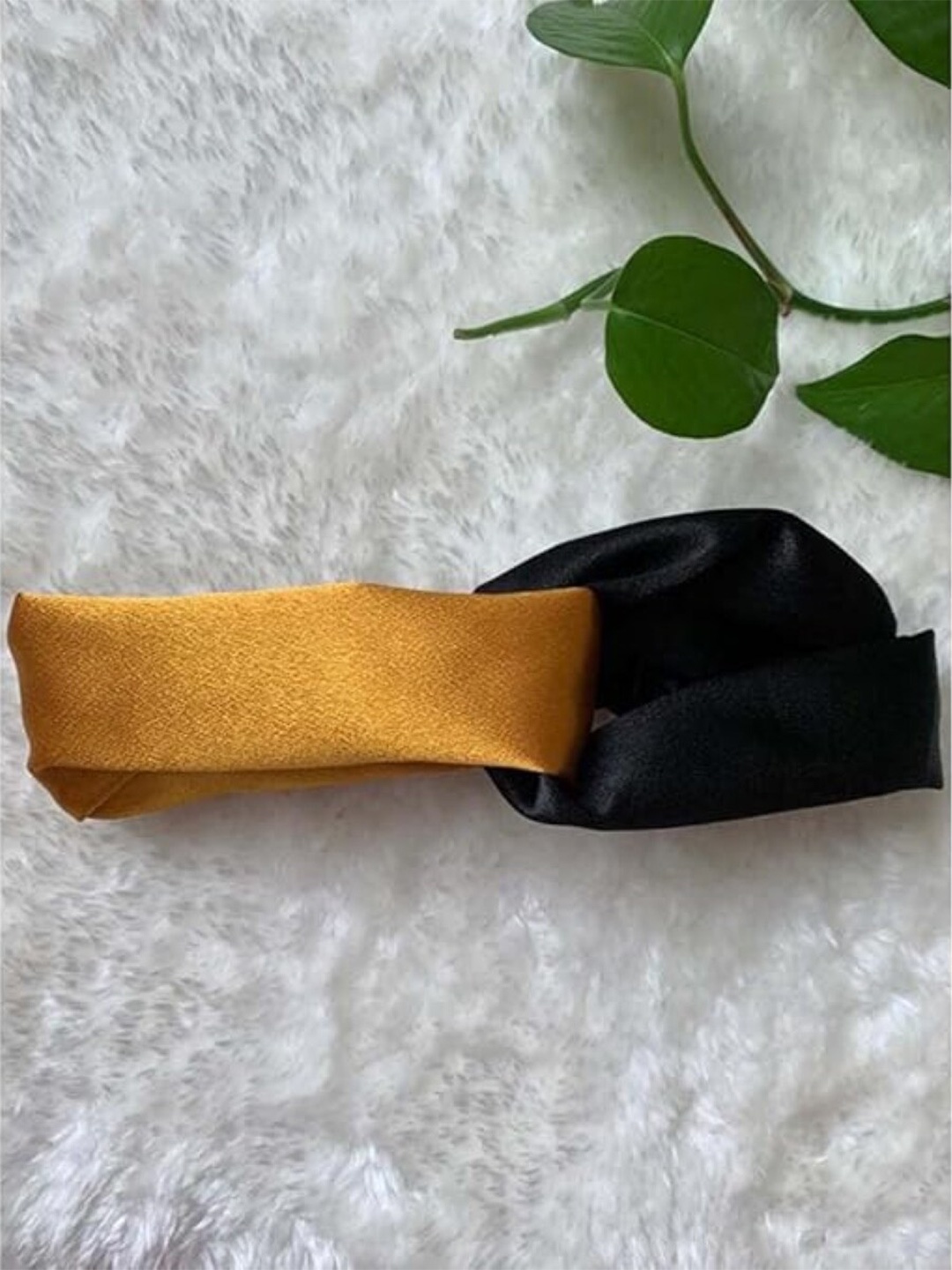 

EL REGALO Knotted Hairband, Yellow
