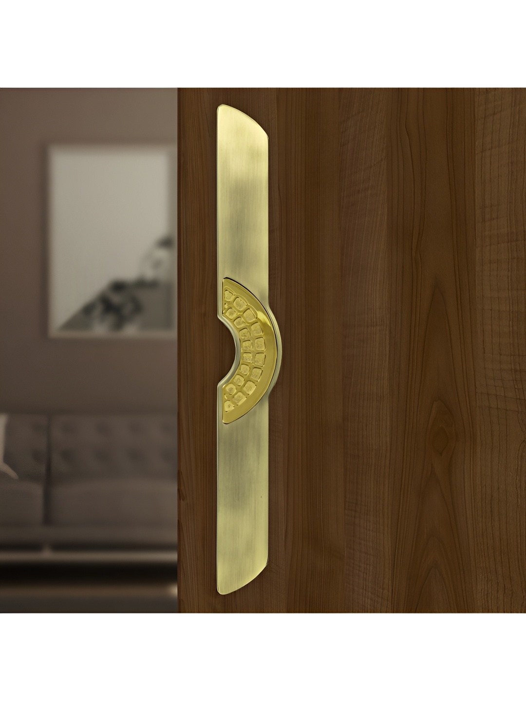 

Plantex Gold Toned Textured Brass Door Holder