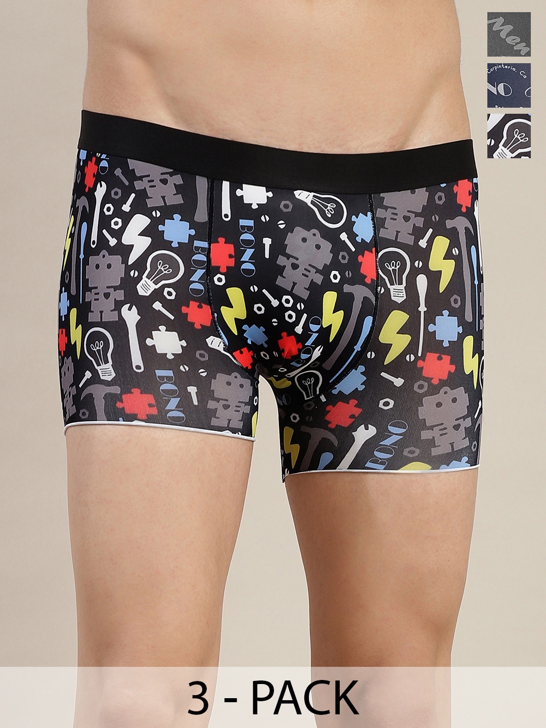 

DISPENSER Pack Of 3 Printed Anti-Microbial Trunks C1-C8-C9-M, Grey