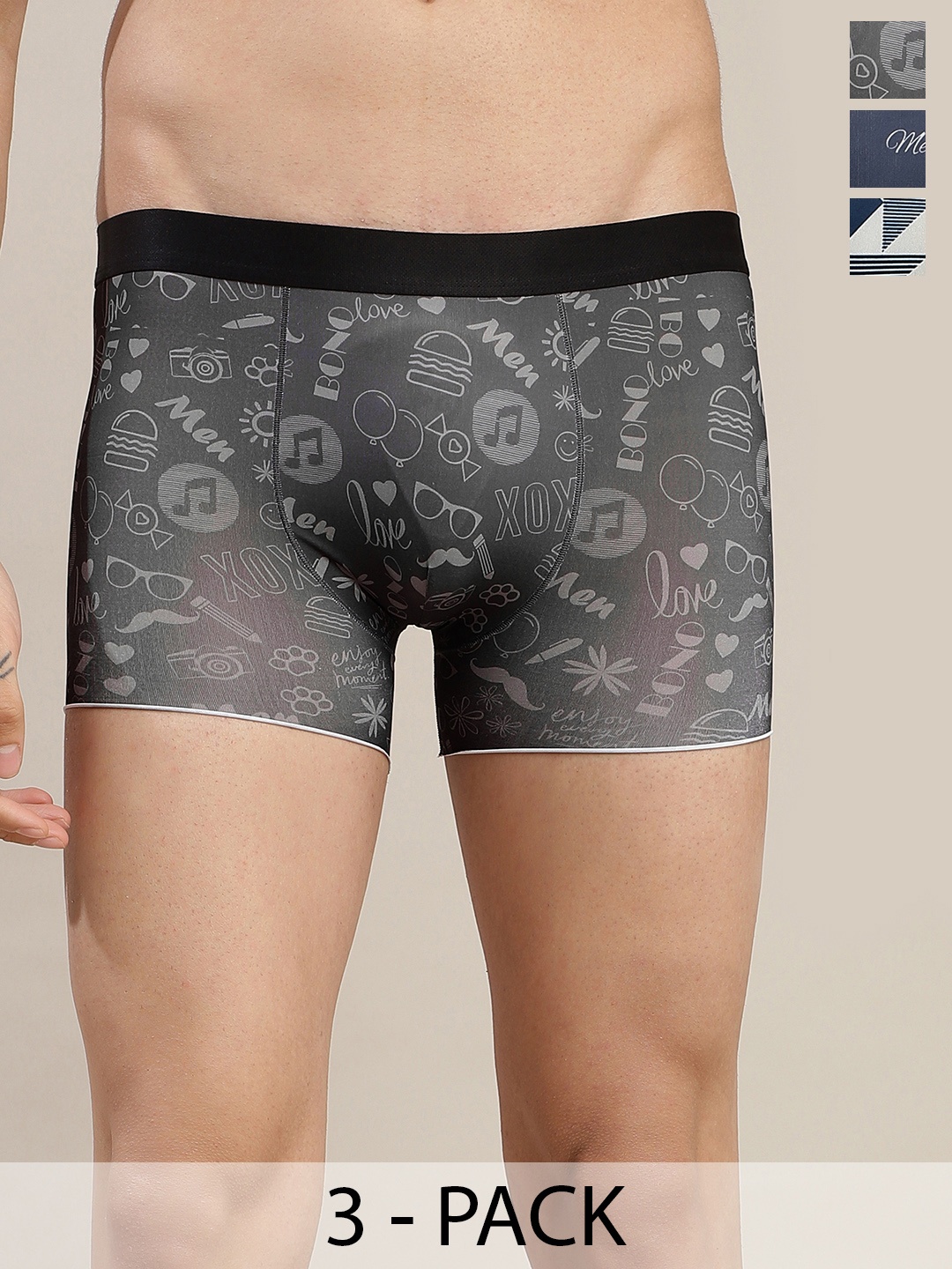 

DISPENSER Pack Of 3 Printed Anti-Microbial Trunks C6-C8-C9-M, Grey