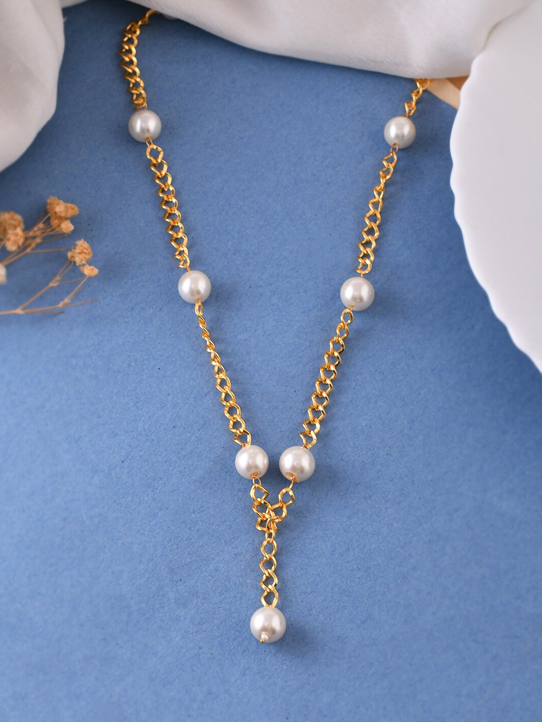 

Silvermerc Designs Gold-Plated Pearls Necklace
