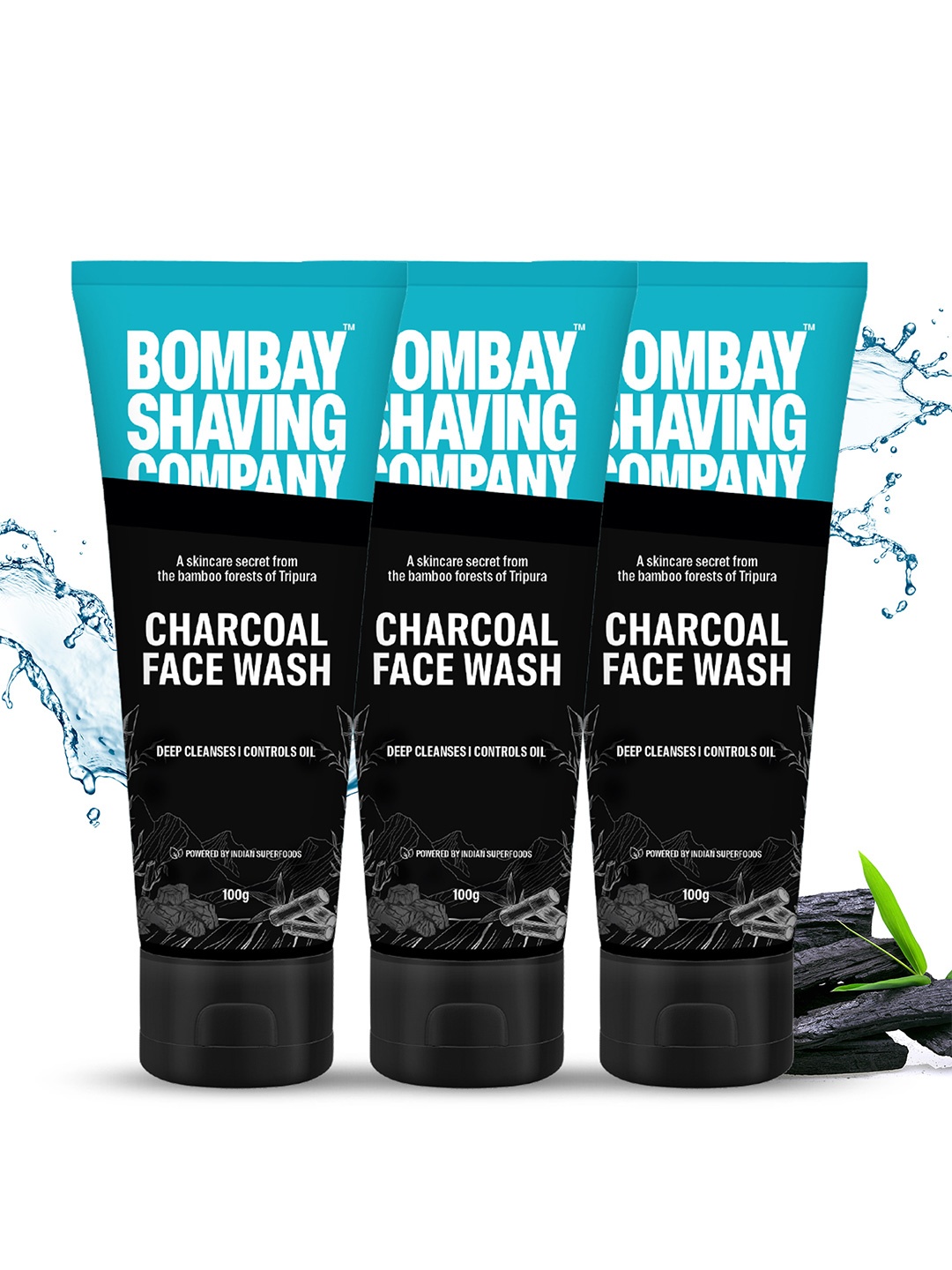 

Bombay Shaving Company Set Of 3 Charcoal Face Wash For Anti Pollution & Oil Control - 50g