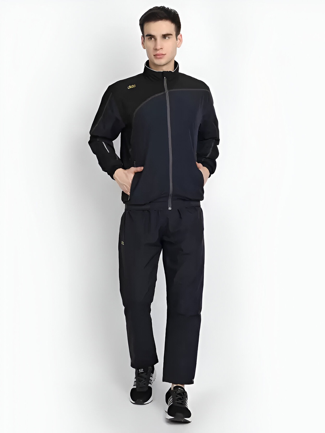 

DIDA Comfort Fit Mock Collar Tracksuits, Navy blue