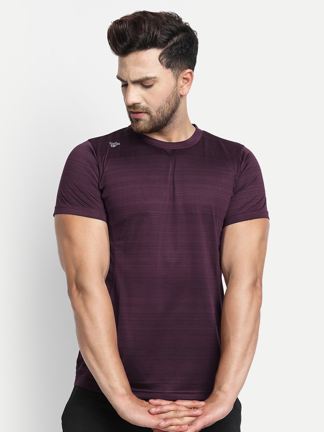 

DIDA Dry-Fit Light Weight Stretchable Sports Active Training T-Shirt, Maroon