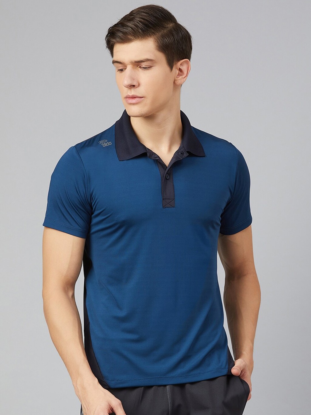

DIDA Dri-Fit Light Weight Stretchable Polo Collar T-shirt, Blue