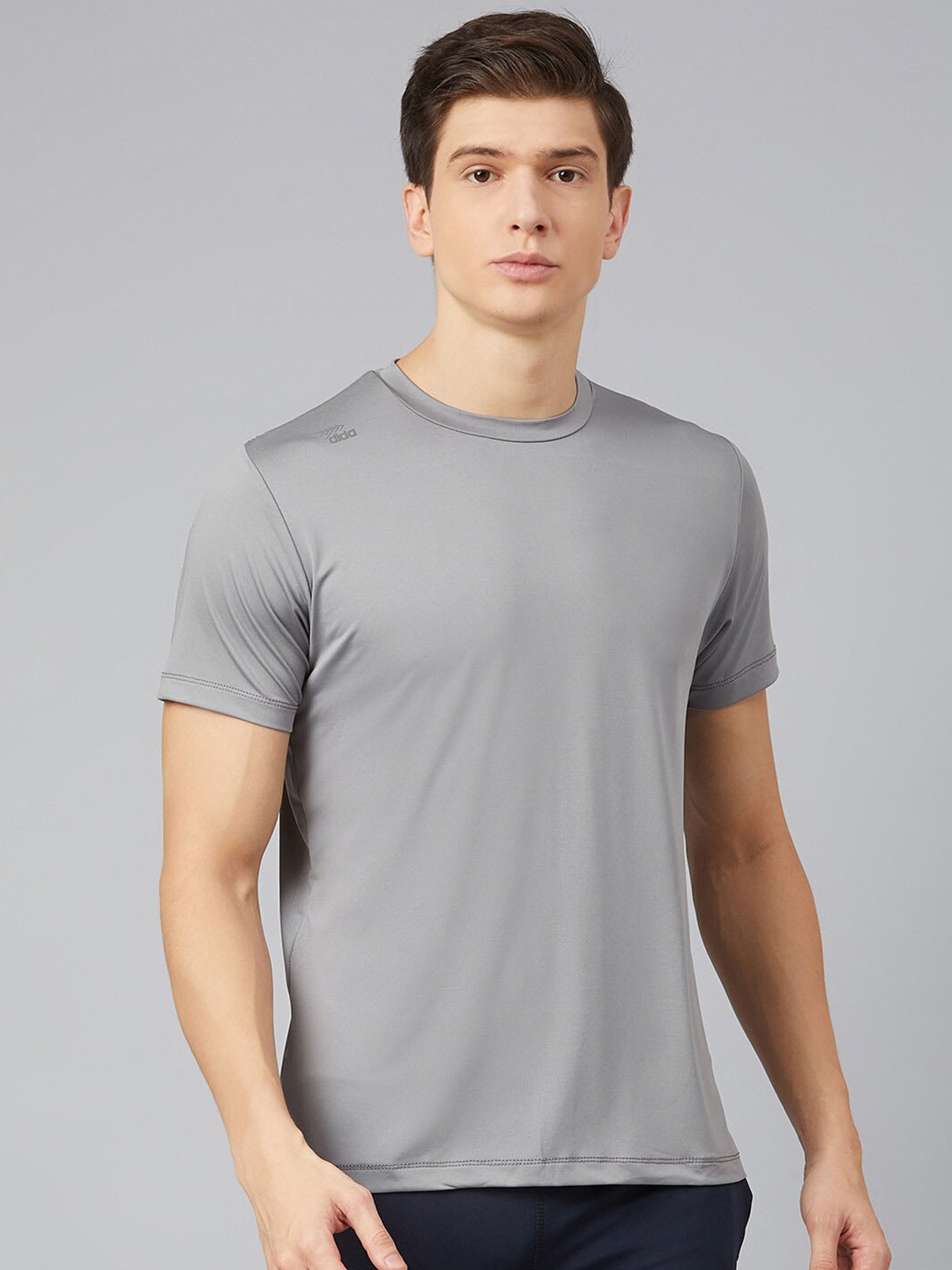 

DIDA Round Neck Dri-FIT T-shirt, Grey