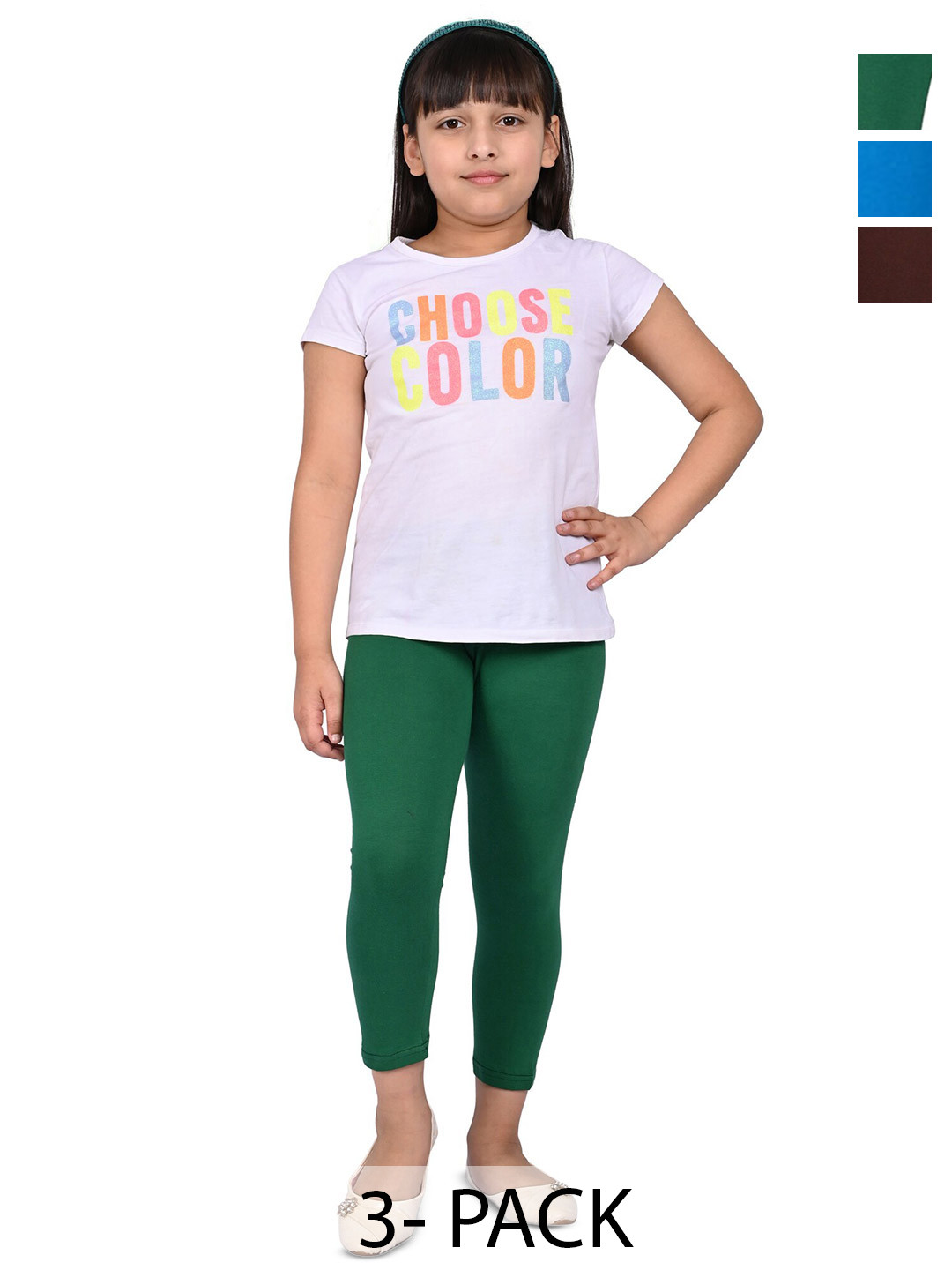 

BAESD Girls Pack of 3 Slim Fit Capris, Red