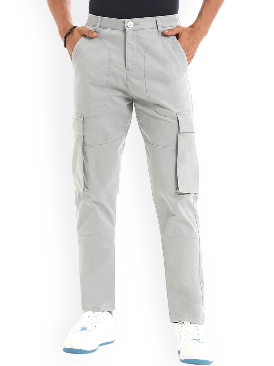 

Banana Club Cotton Slim-Fit Trouser, Grey