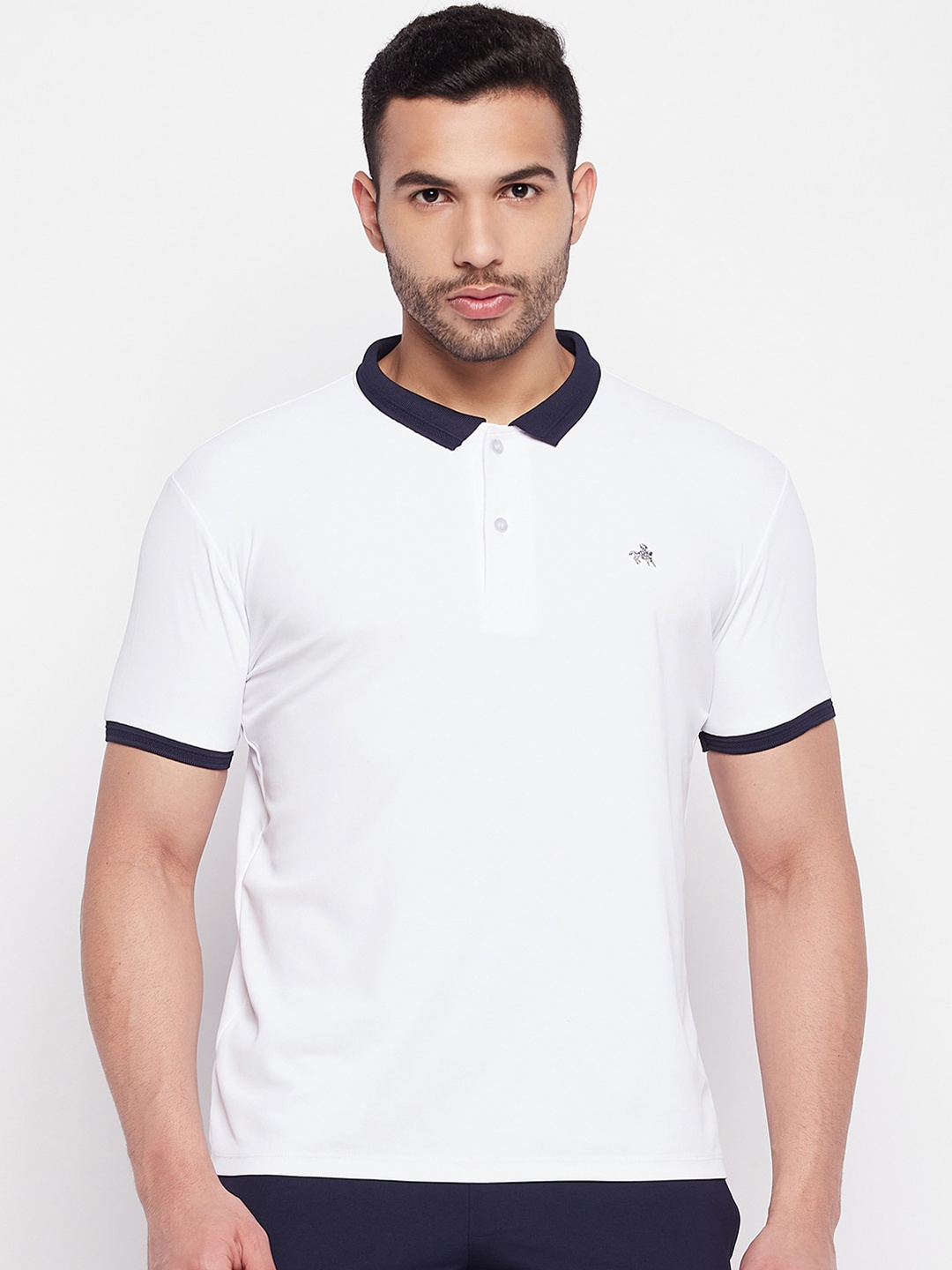 

Parcel Yard Polo Collar Cotton T-shirt, White