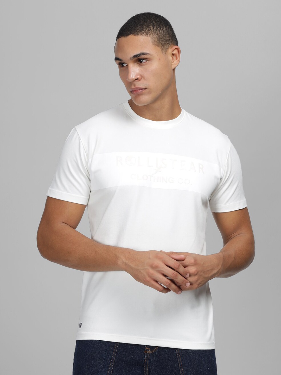 

Parcel Yard Typography Printed Cotton T-shirt, White