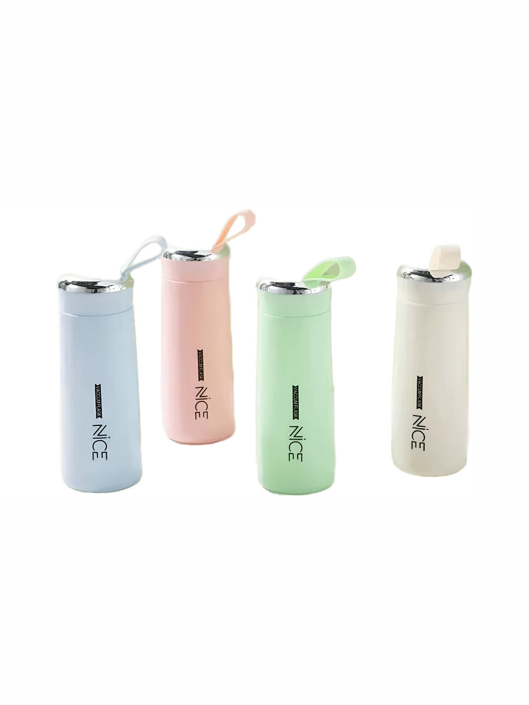 

WELOUR Blue & Green 4 Pieces Glass Water Bottle 500 ml