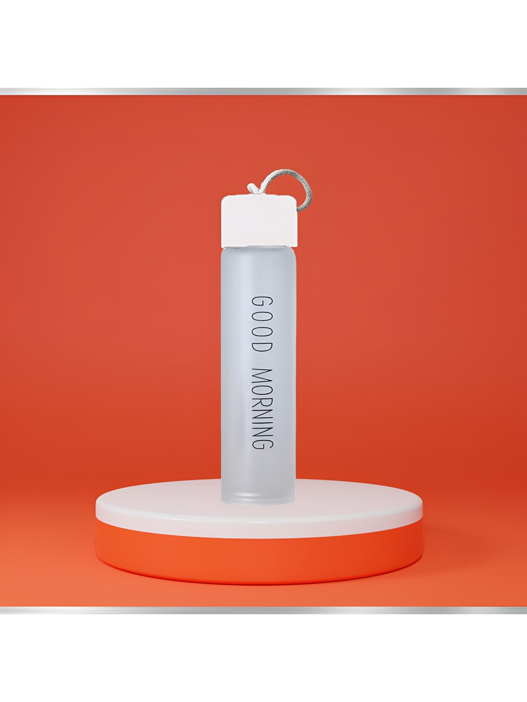 

WELOUR White Typography Printed Glass Water Bottle 400 ml