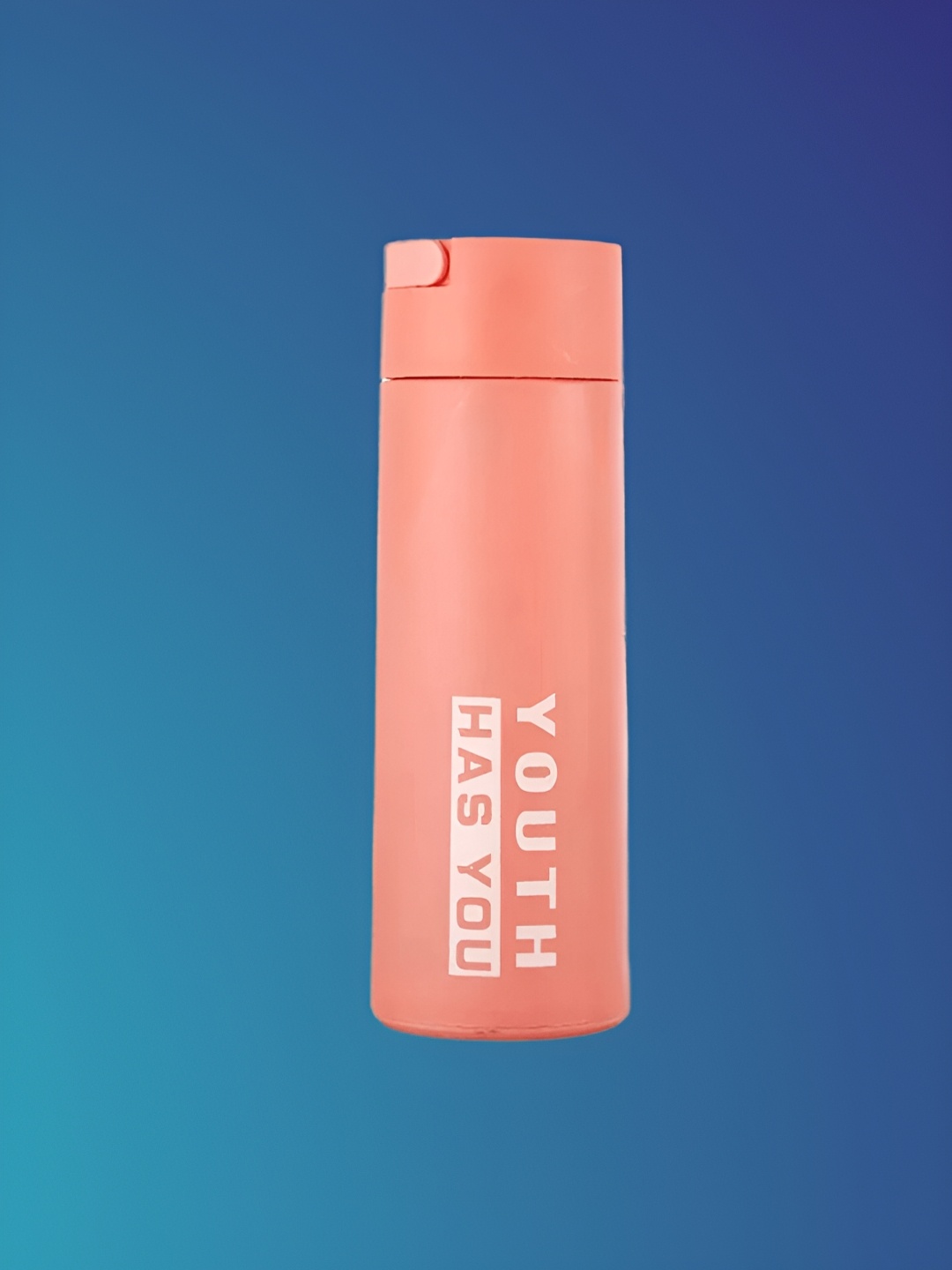 

WELOUR Orange Typography Printed Glass Water Bottle 400 ml