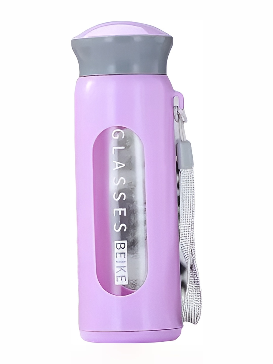 

WELOUR Purple & Grey Glass Water Bottle 380 ml