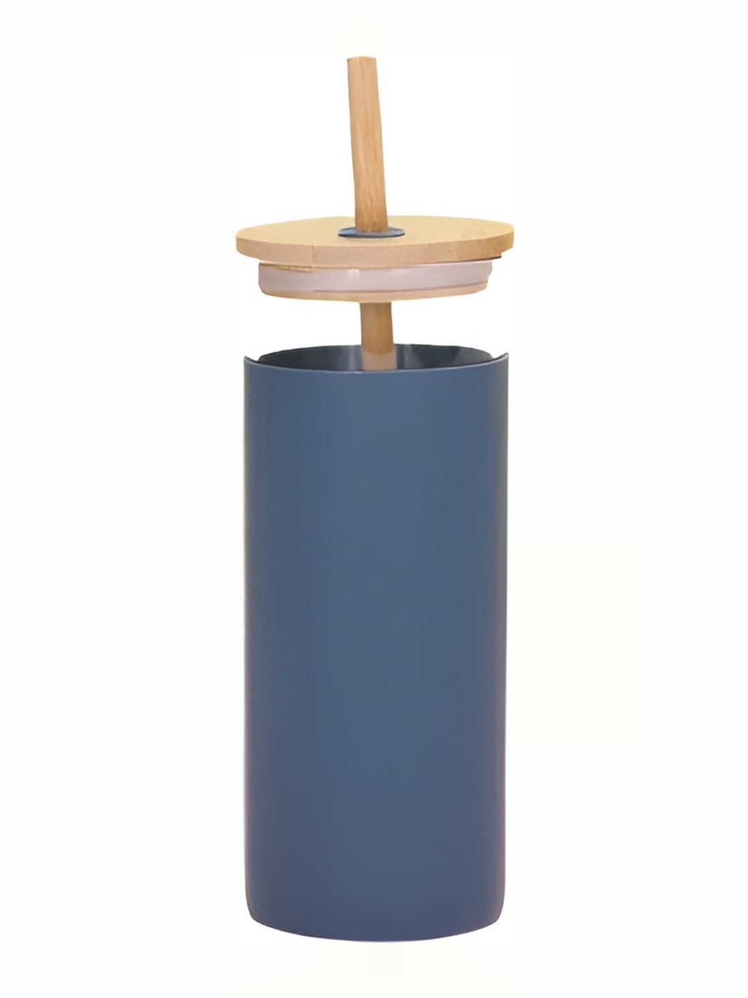 

WELOUR Blue & Beige Glass Water Bottle 480 ml